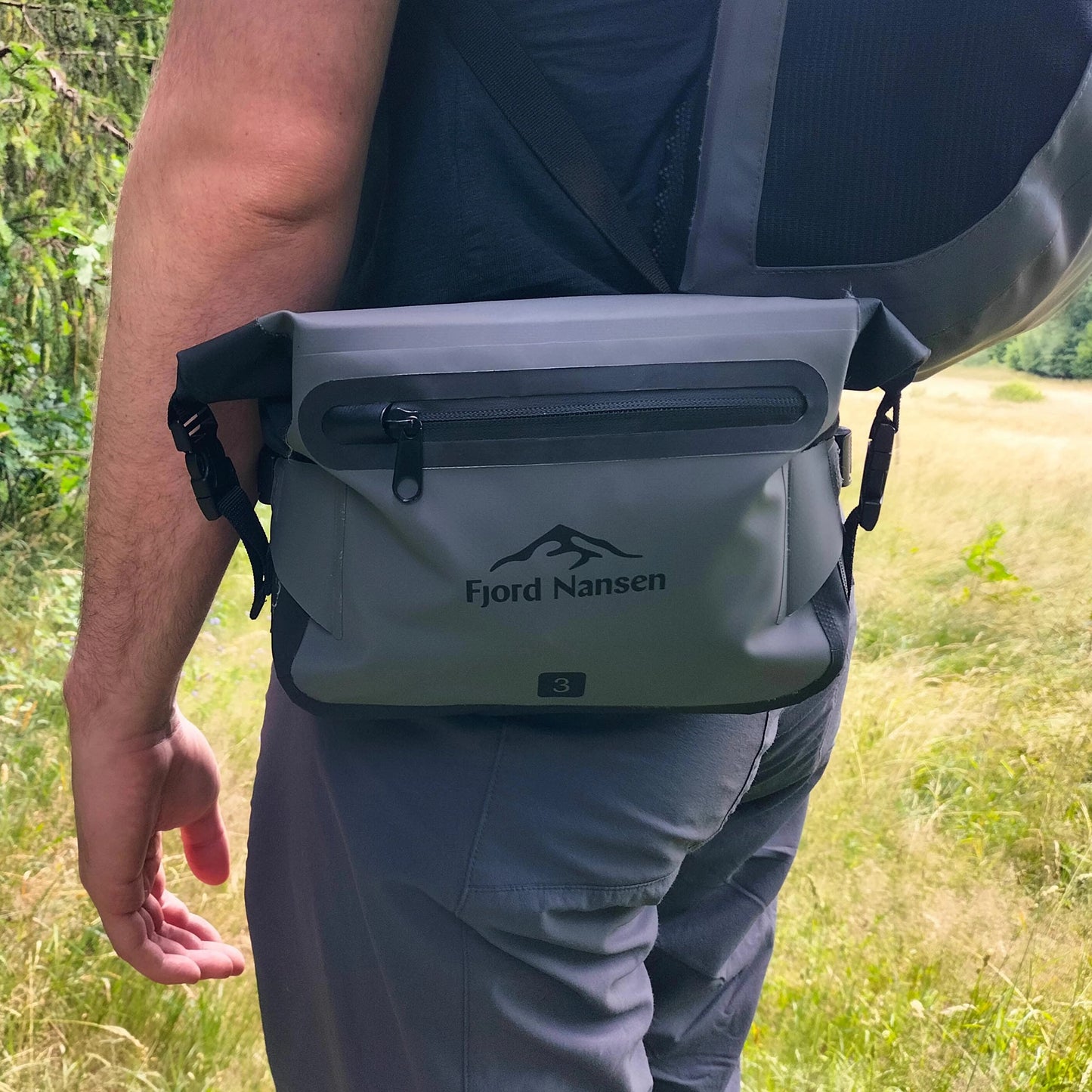 Torba biodrowa wodoodporna Fjord Nansen Hip Bag 3 l - Grey