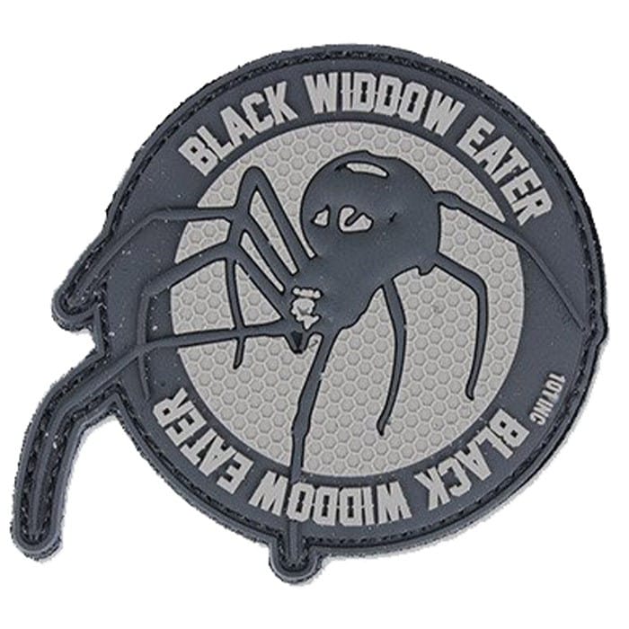 Naszywka 101 Inc. 3D Black Widdow Eater - szara