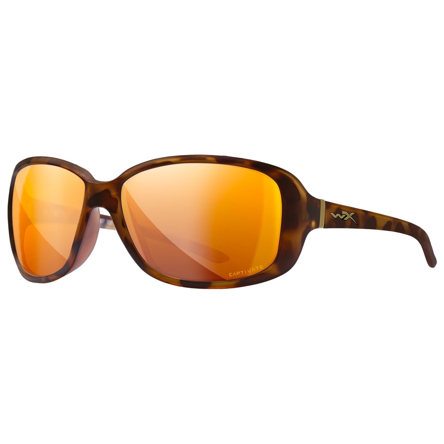Okulary damskie Wiley X Affinity - Captivate Polarized Bronze Mirror/Matte Demi Brown