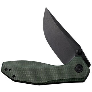 Nóż składany Civivi Odd 22 - Black Stonewashed/Dark Green Micarta