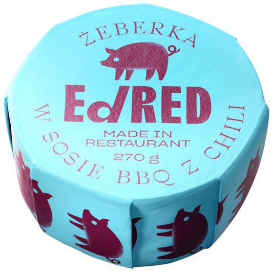Żywność konserwowana Ed Red - żeberka bbq z chili 270 g