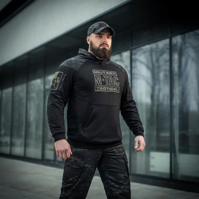 Bluza M-Tac Hoodie Combat - Black/MultiCam Black