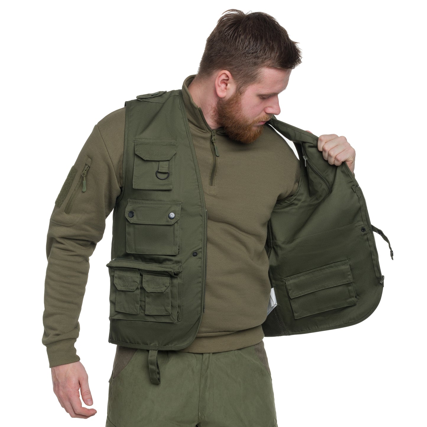 Bezrękawnik Mil-Tec Hunt & Fishing Mesh - Olive