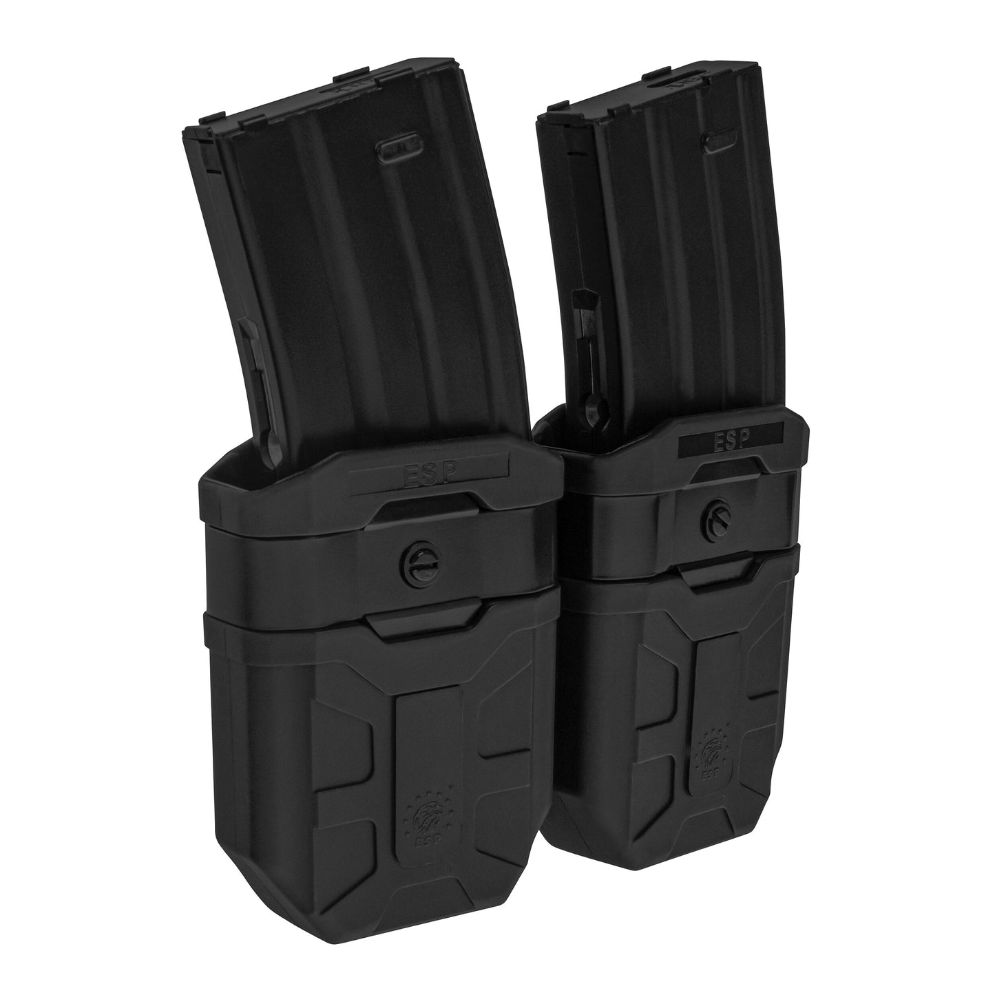 Podwójna ładownica obrotowa ESP z montażem UBC-02 na magazynki AK - Black