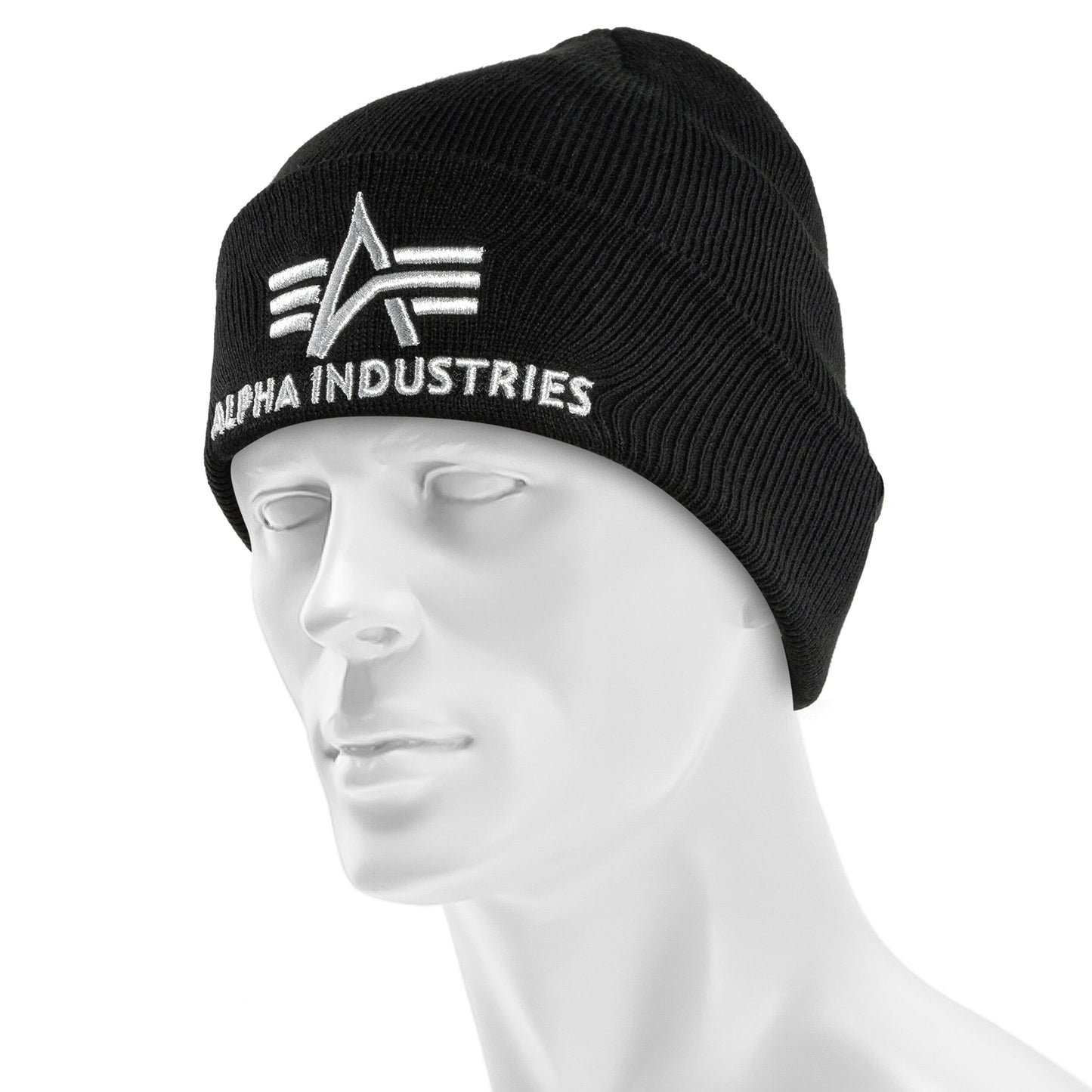 Czapka Alpha Industries 3D Beanie - Black/Silver