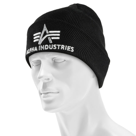 Czapka Alpha Industries 3D Beanie - Black/Silver