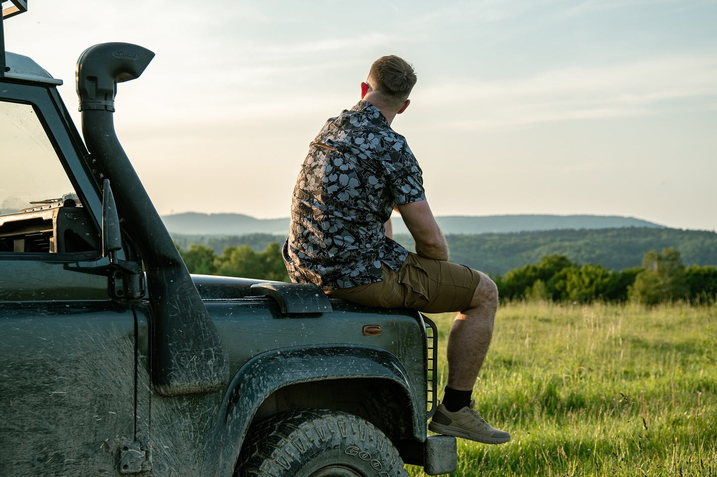 Koszula Helikon Tactical Hawaiian Short Sleeve - Dark Ops