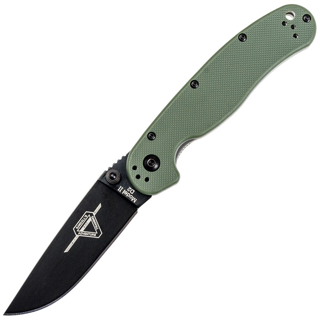 Nóż składany Ontario Rat 2 Folder D2 - OD Green