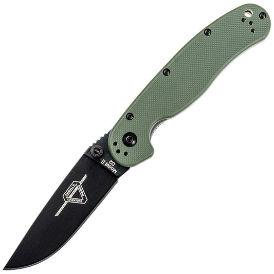 Nóż składany Ontario Rat 2 Folder D2 - OD Green