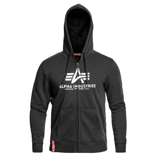 Bluza Alpha Industries Basic Zip Hoody - Black