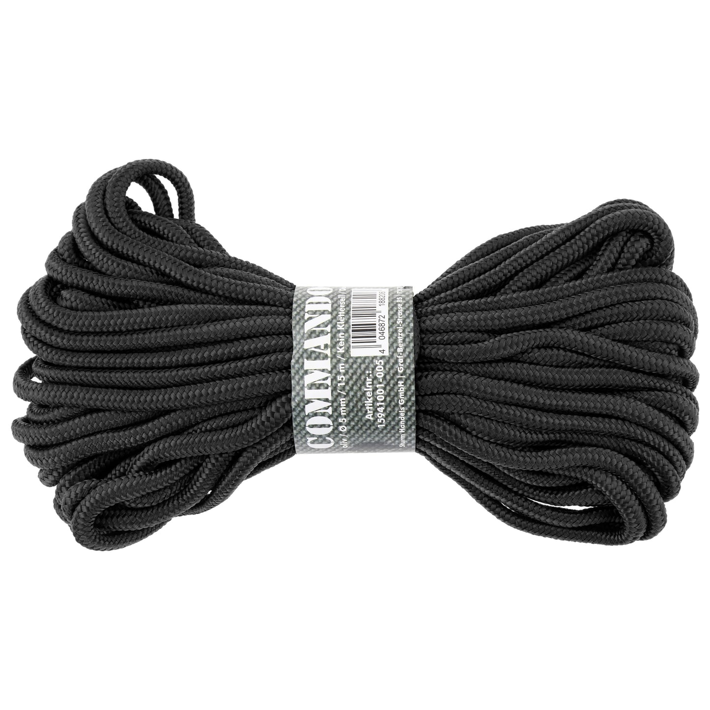 Linka Mil-Tec Commando 5 mm x 15 m - Black
