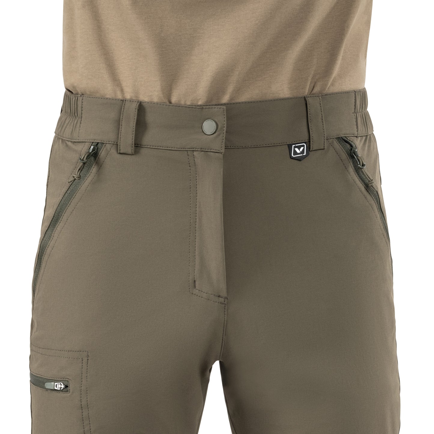 Spodnie trekkingowe 2w1 Viking Rocklyn - Khaki