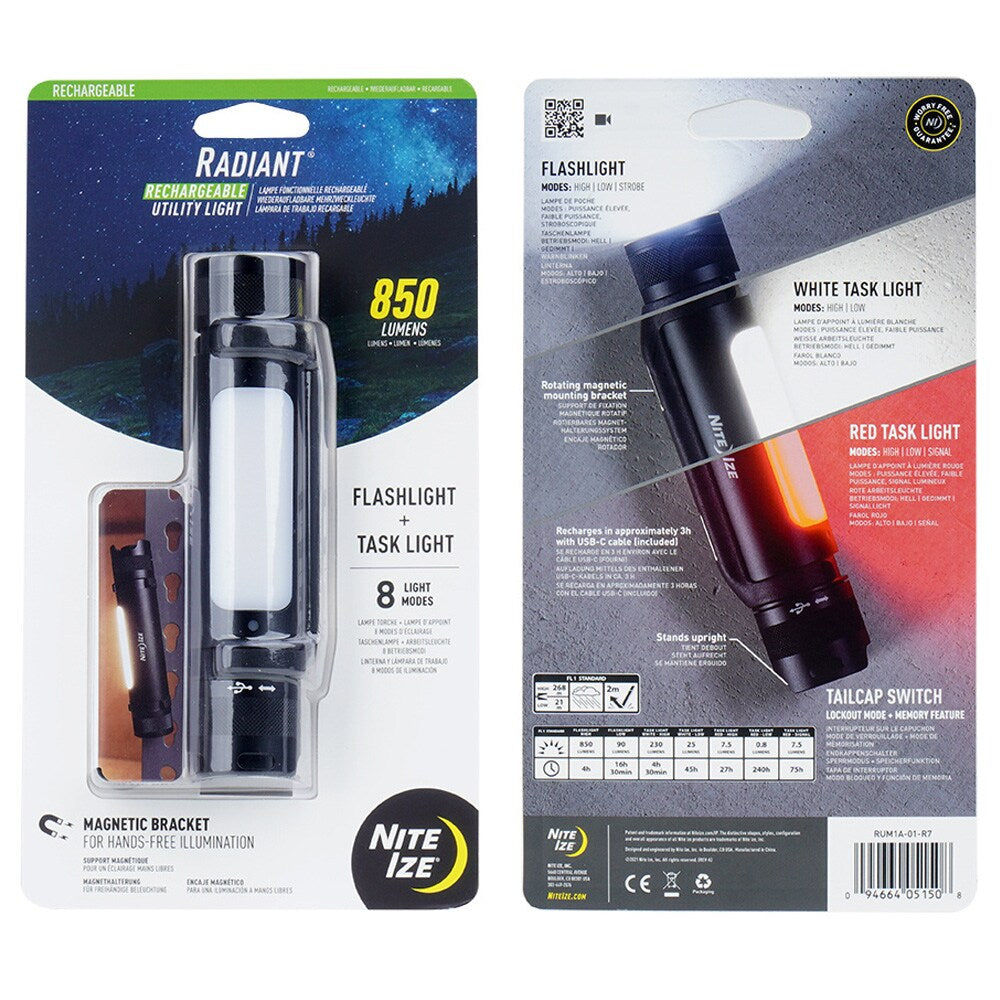 Latarka Nite Ize LED Radiant Rechargeable Utility Light - 850 lumenów