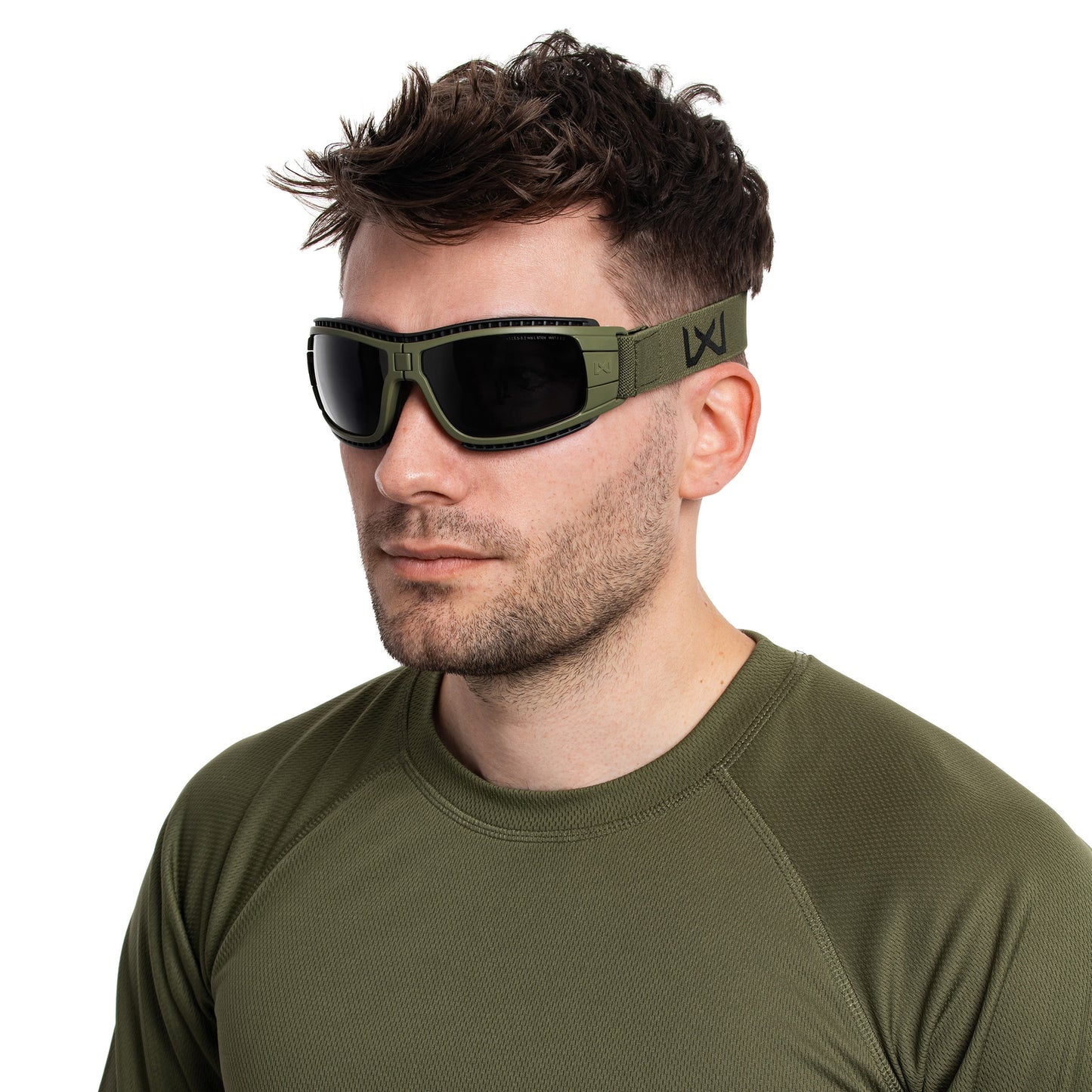 Gogle taktyczne Wiley X Lynx Clear/Grey - Green