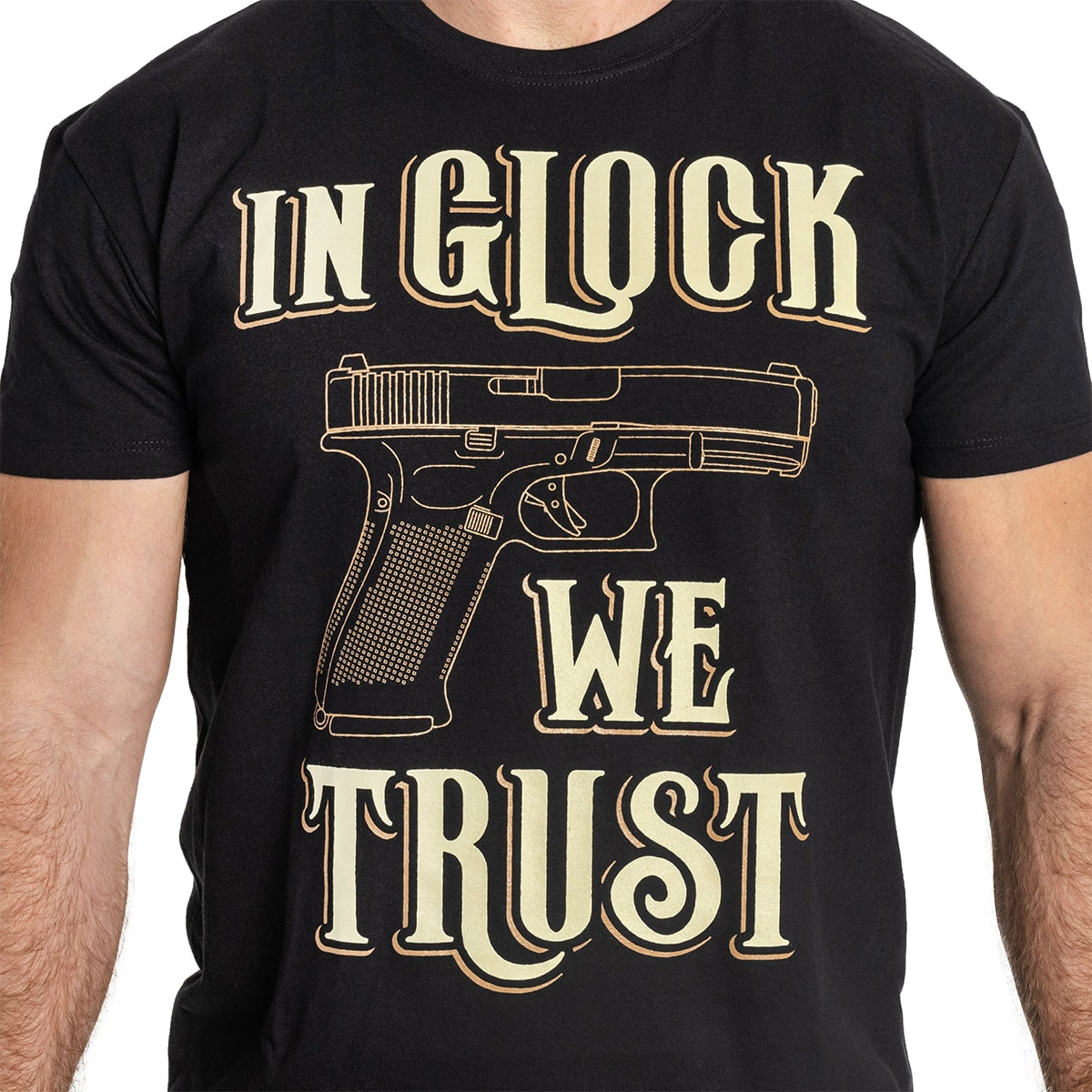 Koszulka T-Shirt War Hog In Glock We Trust - Black