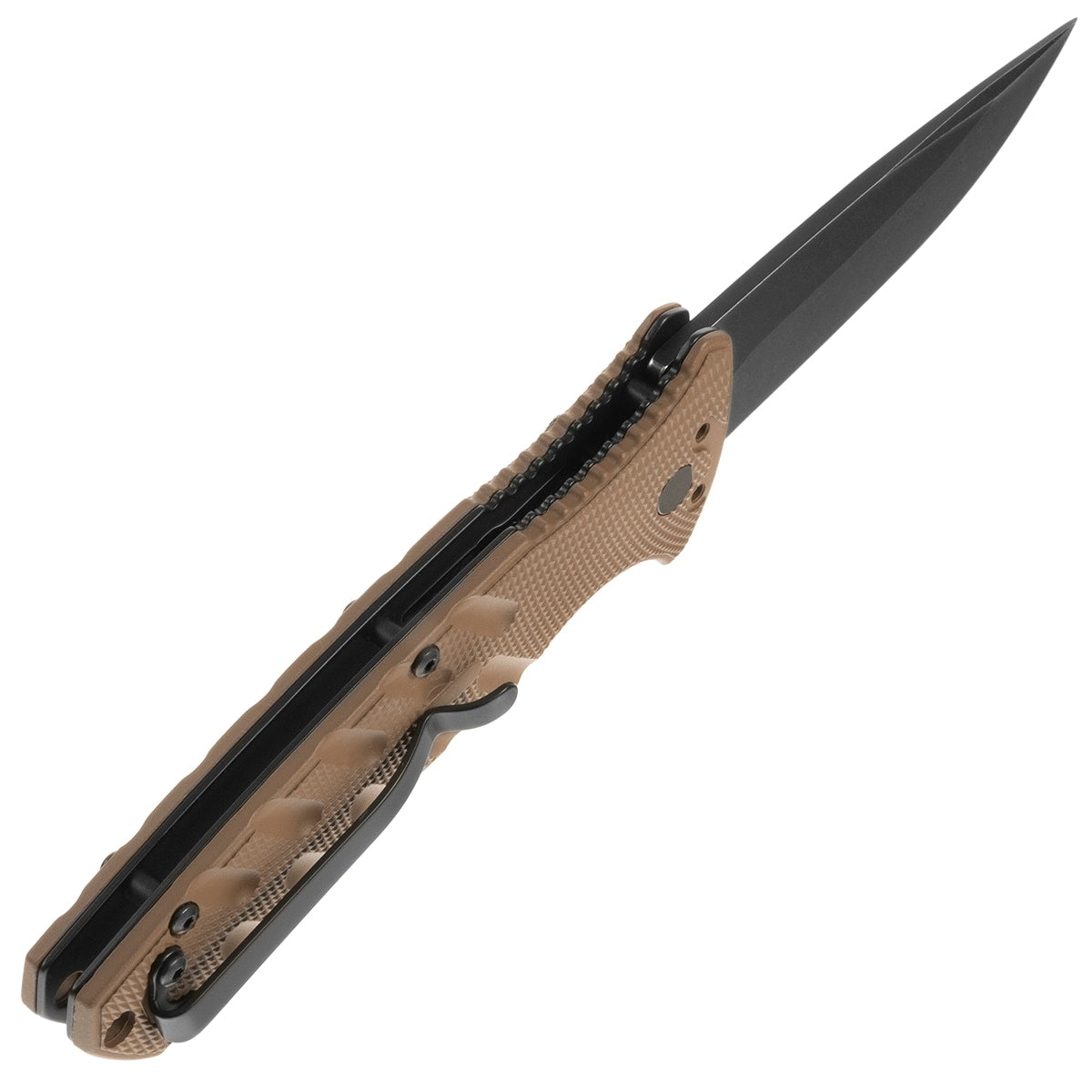 Nóż sprężynowy Boker Plus Strike Spearpoint Coyote
