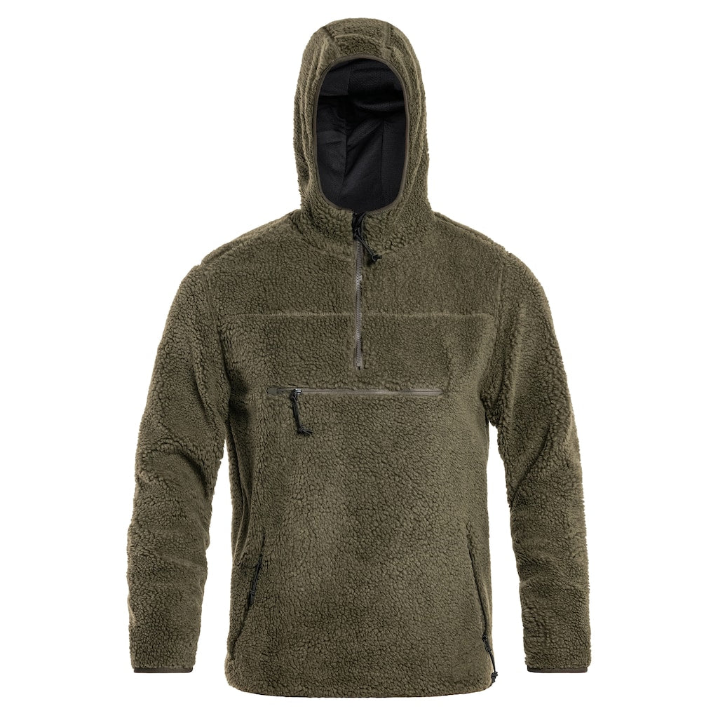 Polar Brandit Teddyfleece Worker Pullover - Olive