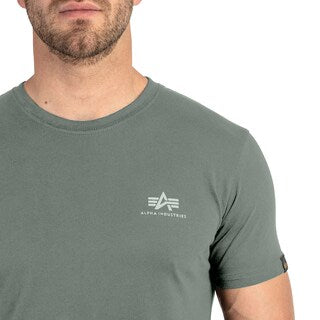 Koszulka T-shirt Alpha Industries Basic Small Logo - Vintage Green