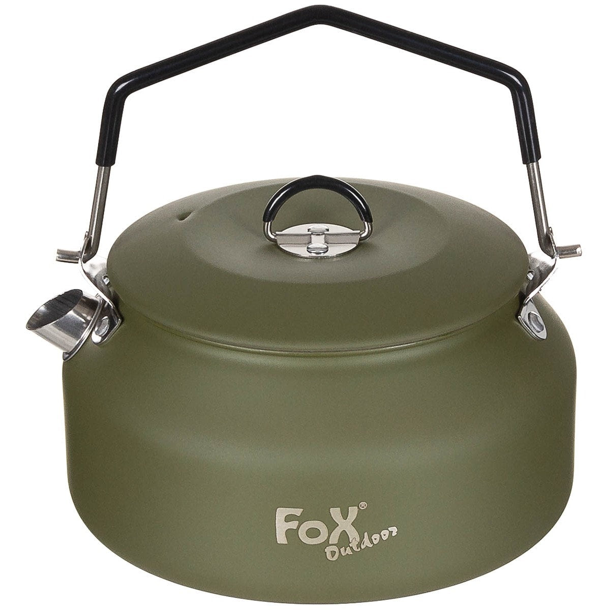Czajnik turystyczny MFH Fox Outdoor Stainless Stee 1 l - Olive