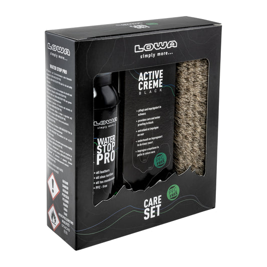 Zestaw do czyszczenia obuwia Lowa Care Set - Black