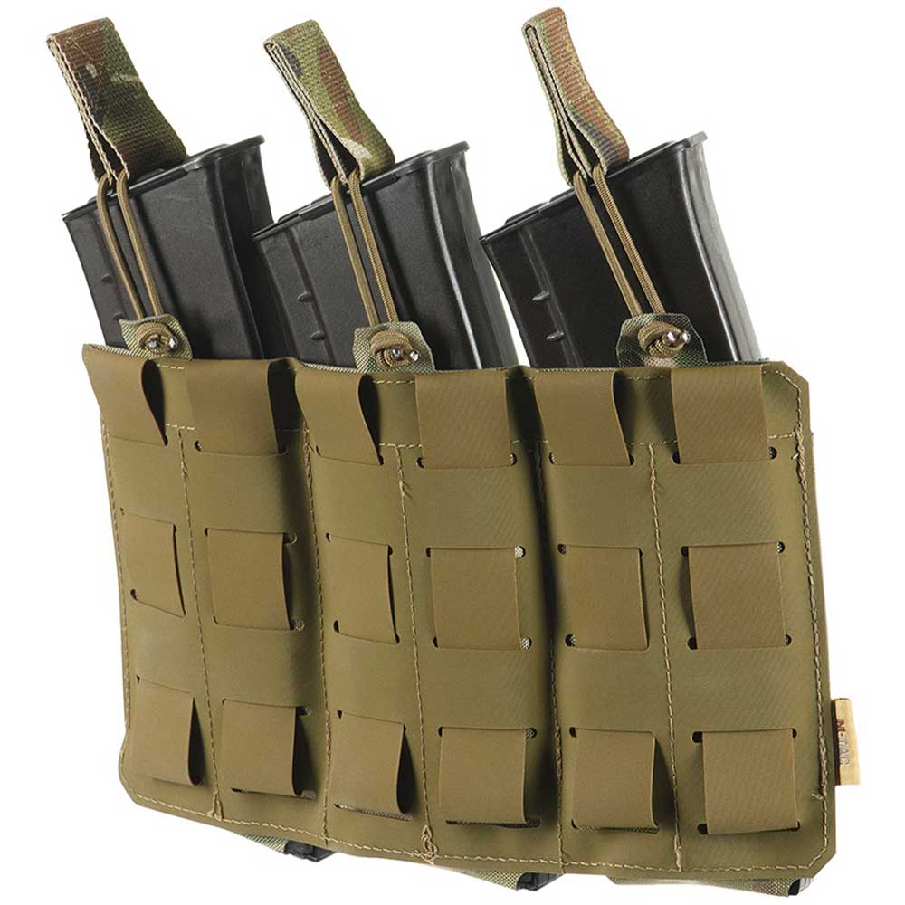 Ładownica elastyczna M-Tac Elite Laser Cut na 3 magazynki karabinowe - Multicam