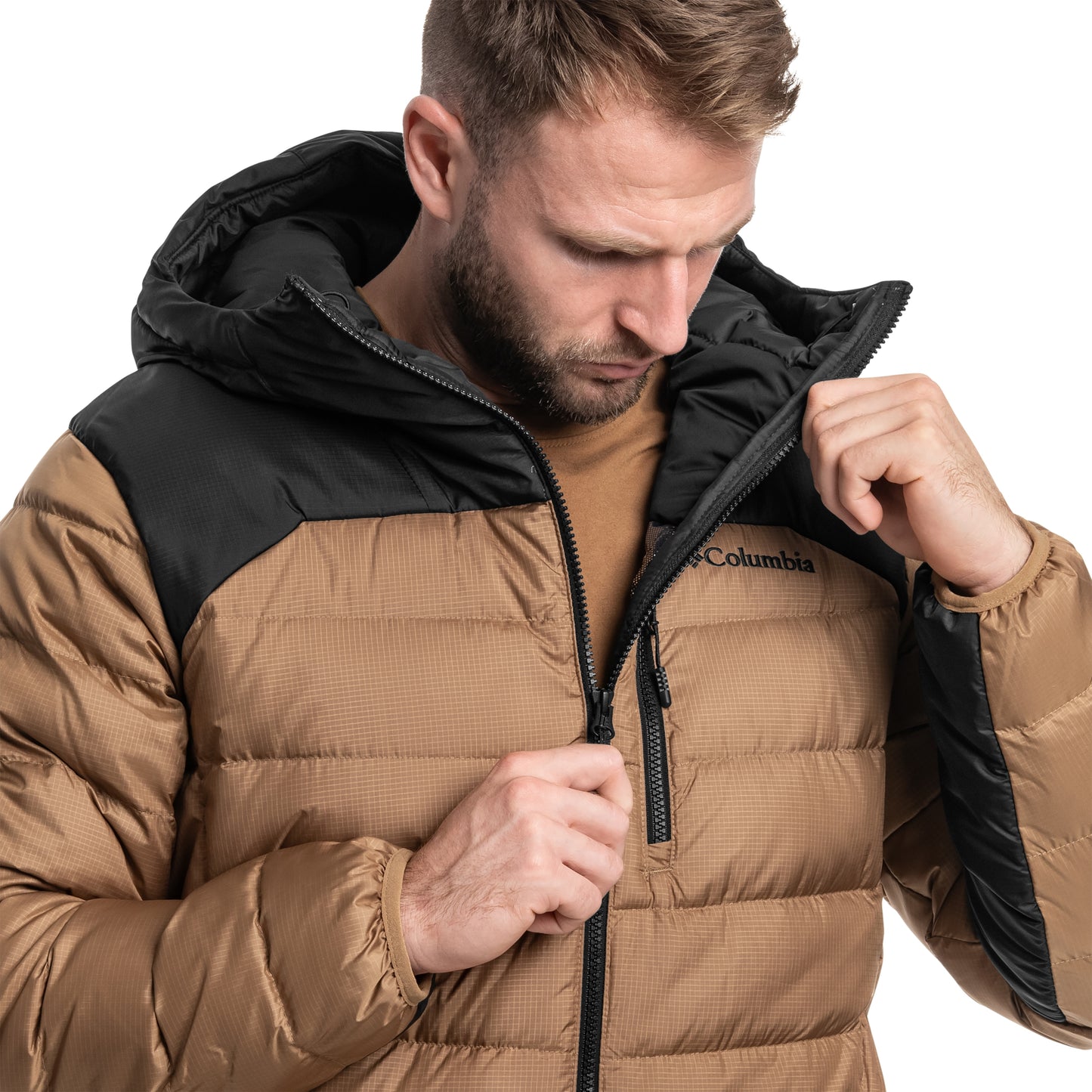 Kurtka Columbia Autumn Park II Down Hooded Jacket - Delta/Black