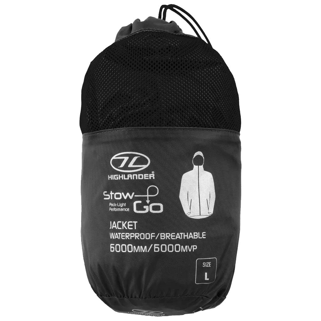 Kurtka Highlander Outdoor Stow & Go Pack Away - Black