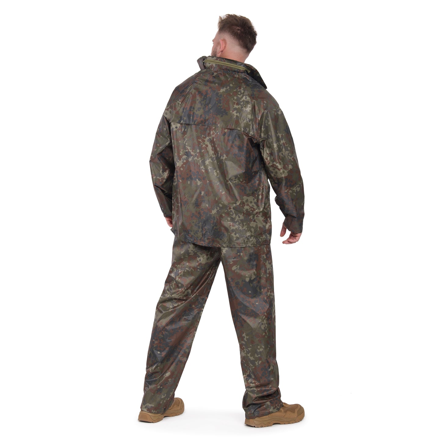 Komplet przeciwdeszczowy Mil-Tec kurtka + spodnie - Flecktarn
