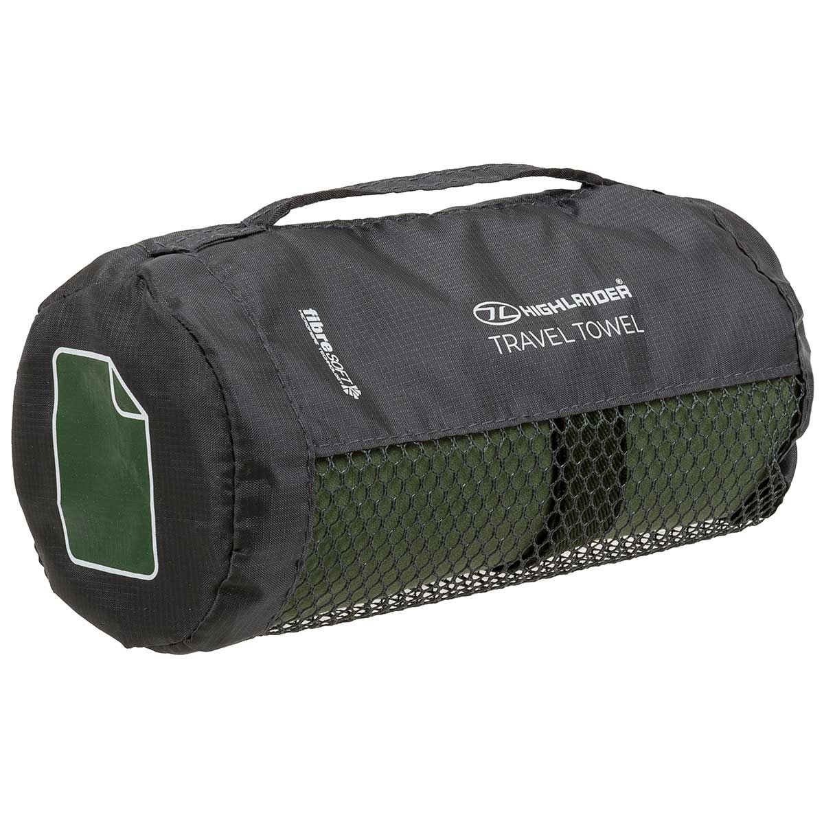 Ręcznik szybkoschnący Highlander Outdoor Fibre Soft L - Olive