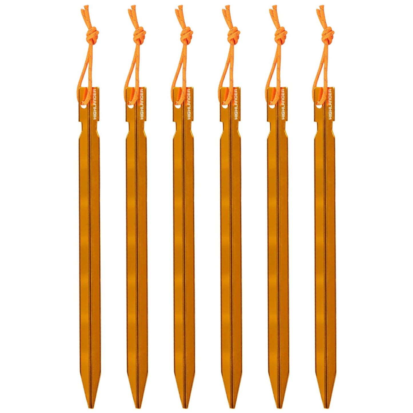 Śledzie aluminiowe Highlander Outdoor 18 cm - Orange