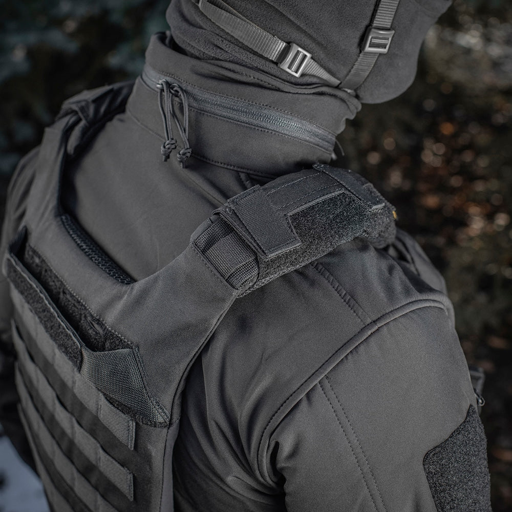 Kamizelka taktyczna typu Plate Carrier M-Tac Cuirass QRS Black - na płyty rozmiar L/XL