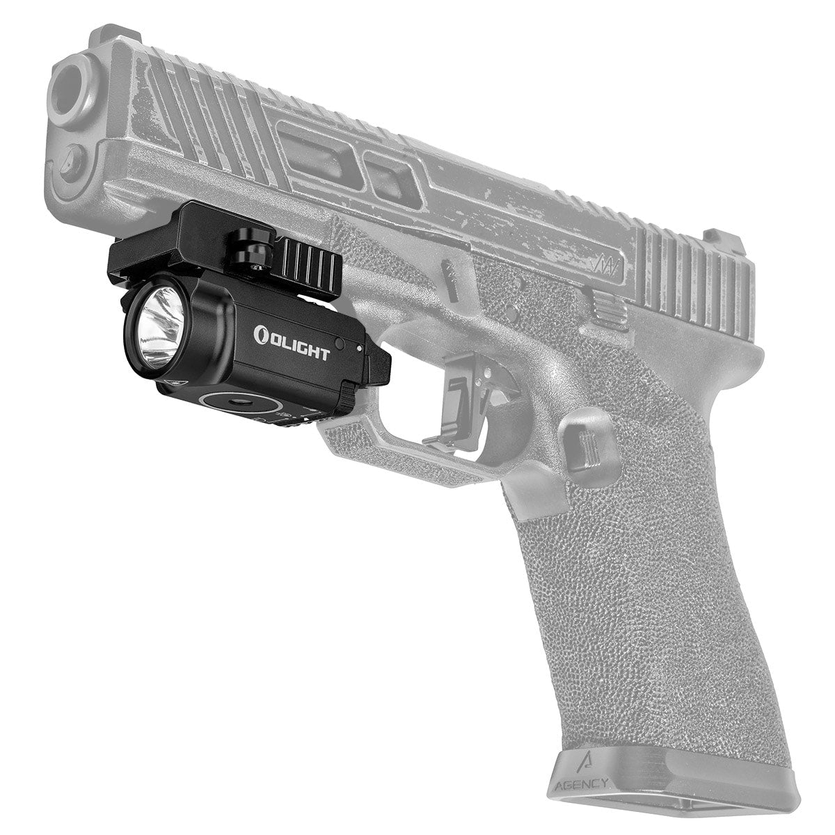 Latarka na broń z celownikiem laserowym Olight BALDR Mini RL - 600 lumenów, Red Laser