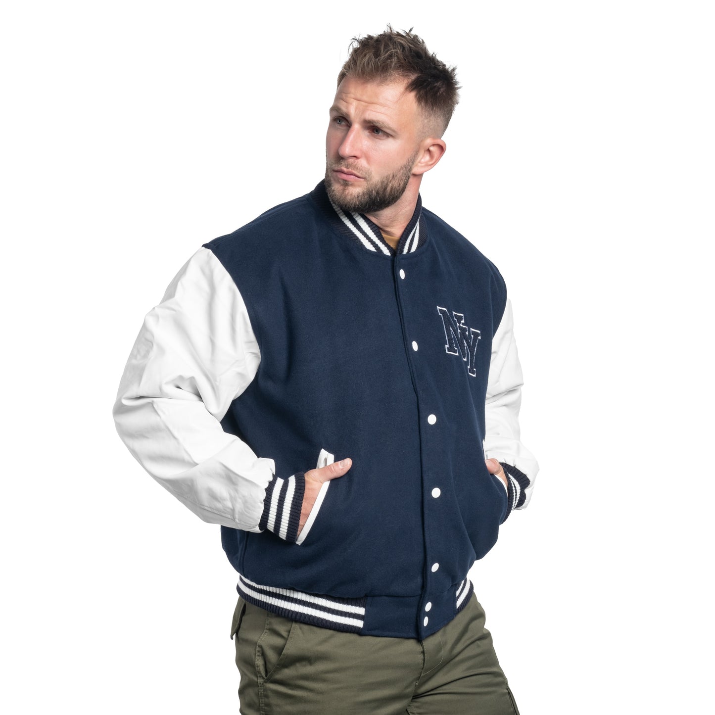 Kurtka Mil-Tec NY Baseball - Navy/White