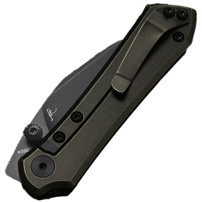 Nóż składany Bestech Knives Icarus - Black Blade / Dark Bronze Titanium
