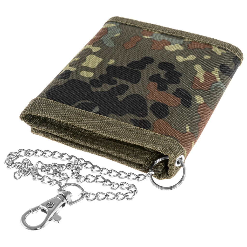Portfel Mil-Tec z łańcuszkiem - Flecktarn