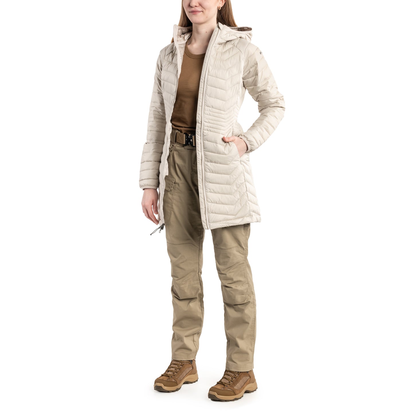 Kurtka damska Columbia Powder Lite Mid Jacket - Dark Stone