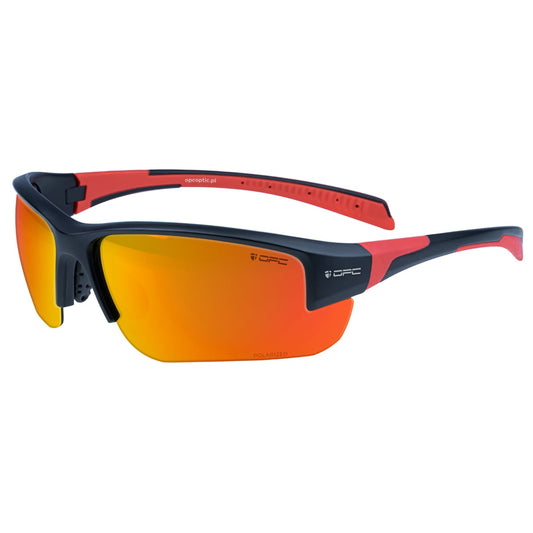 Okulary przeciwsłoneczne OPC Extreme San Salvo - Matt Black/Red Revo z polaryzacją