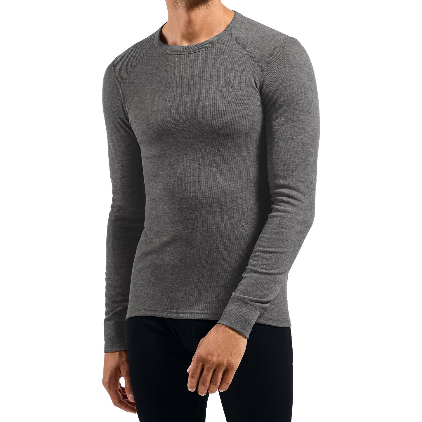 Koszulka termoaktywna Odlo Active Warm - Odlo Steel Grey Melange