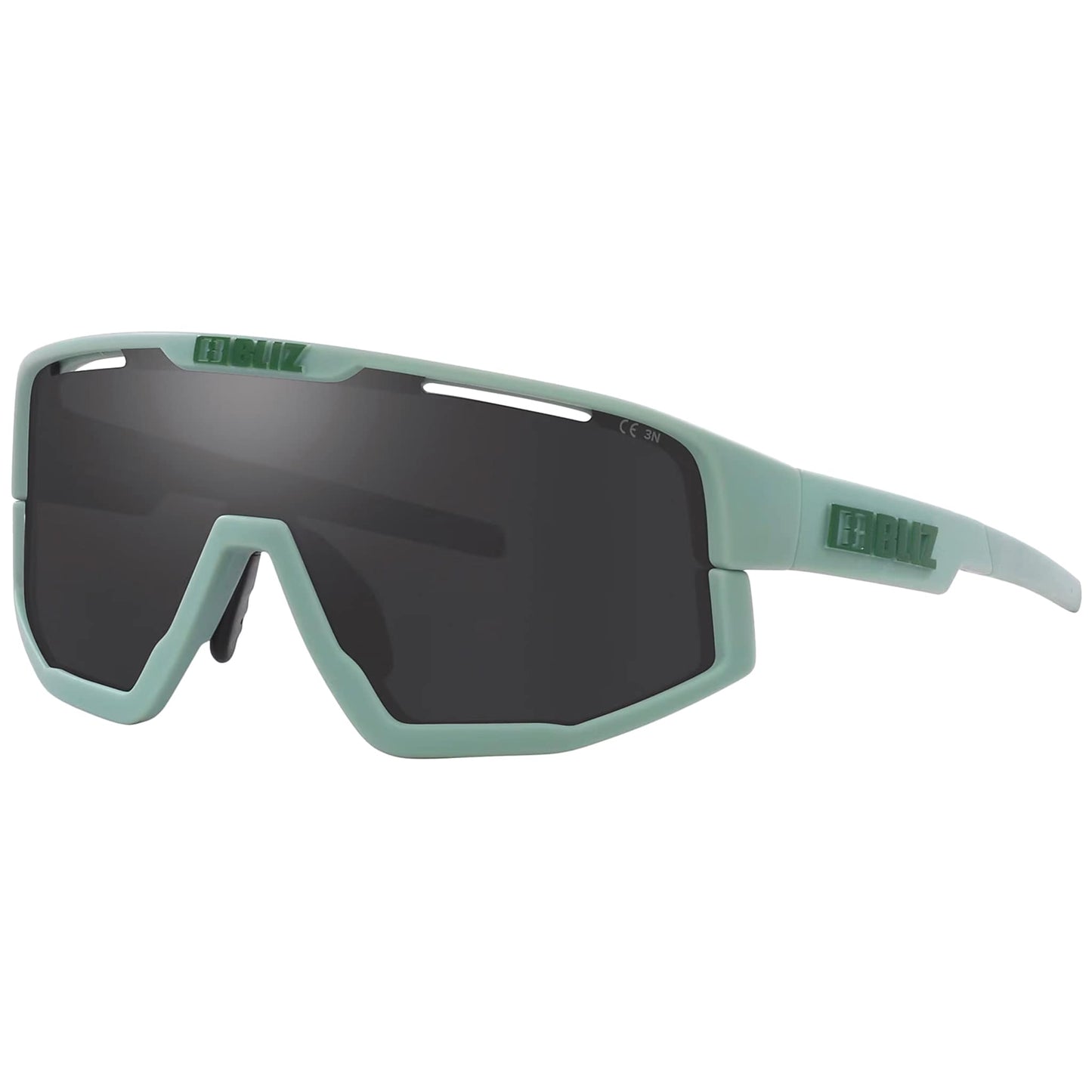 Okulary przeciwsłoneczne Bliz Fusion Small - Matte Green/Smoke Mirror Silver