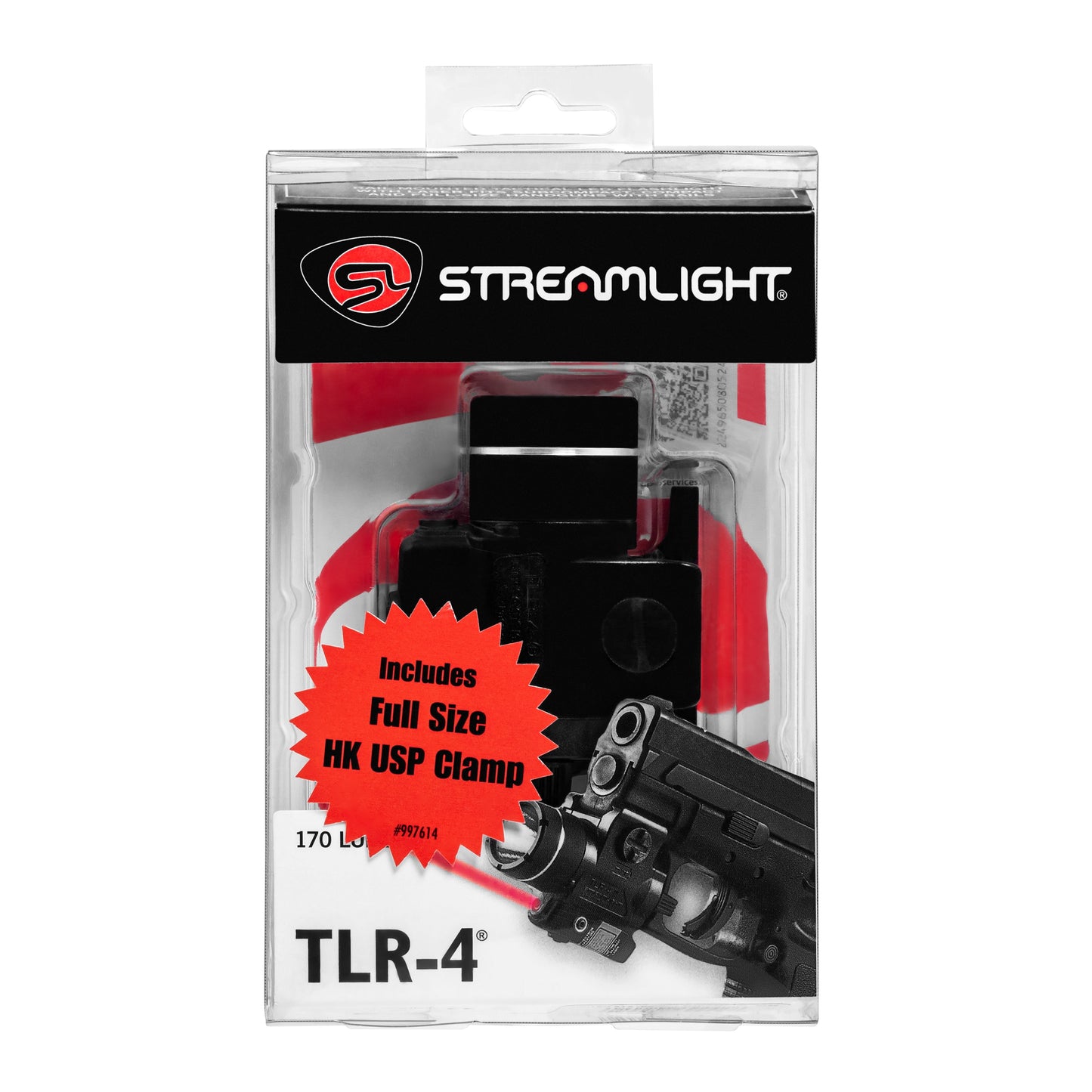 Latarka na broń z laserem Streamlight TLR-4 do HK USP Full Size - 170 lumenów