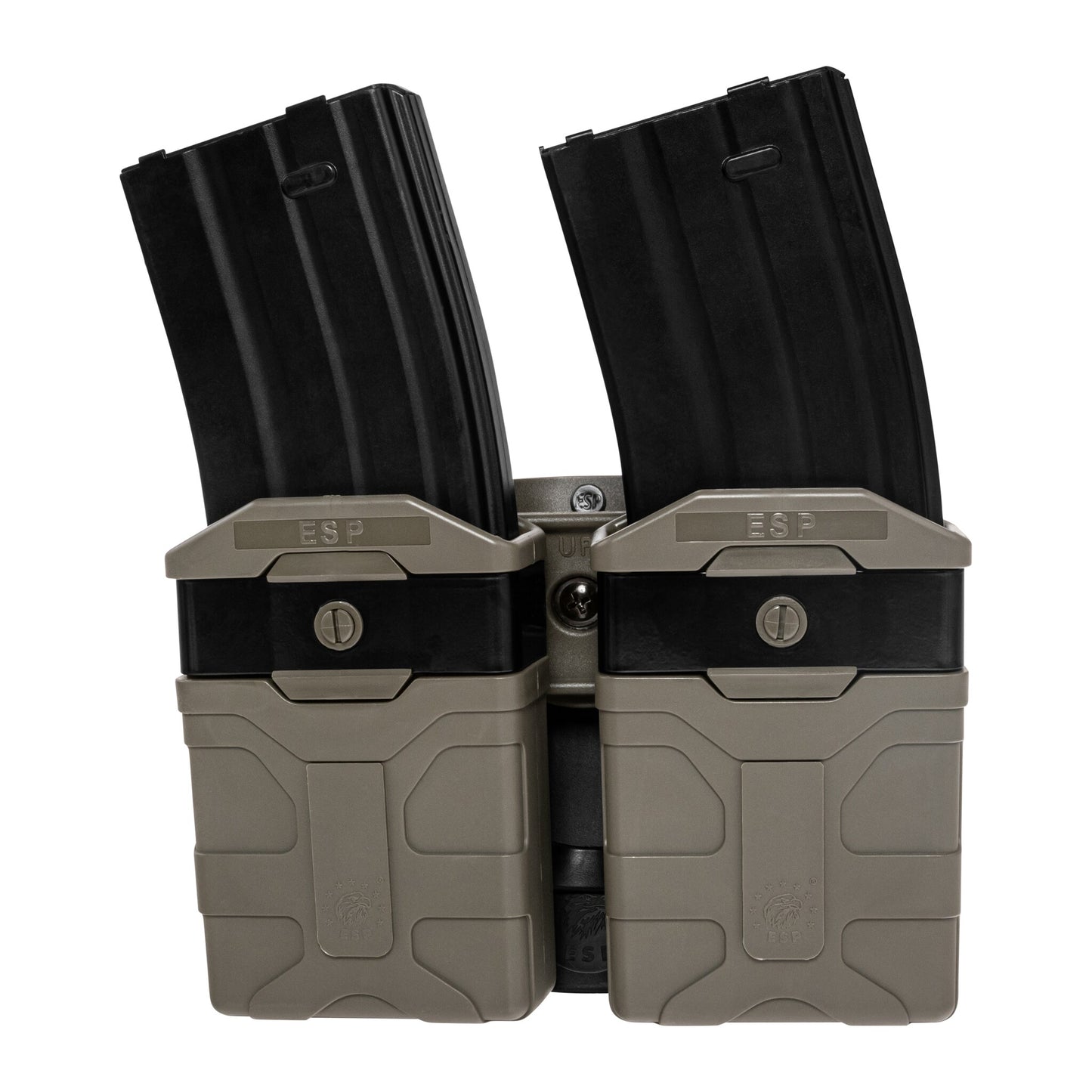 Podwójna ładownica obrotowa ESP z montażem Paddle na magazynki do AR15 - Olive Drab