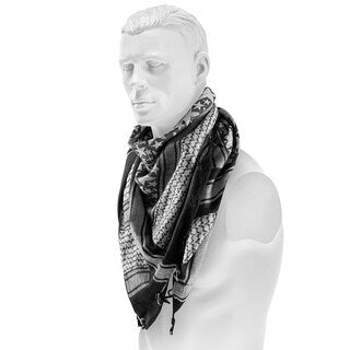 Arafatka chusta ochronna Mil-Tec Stars Black/White
