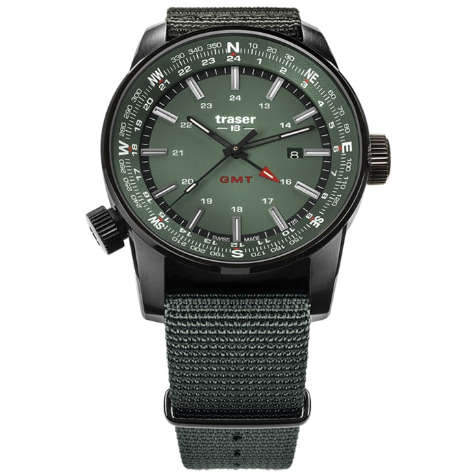 Zegarek Traser P68 Pathfinder GMT TS - Green