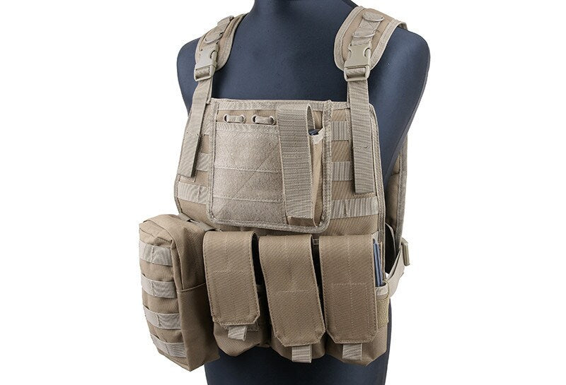 Kamizelka taktyczna GFC typu MBSS Plate Carrier - Coyote
