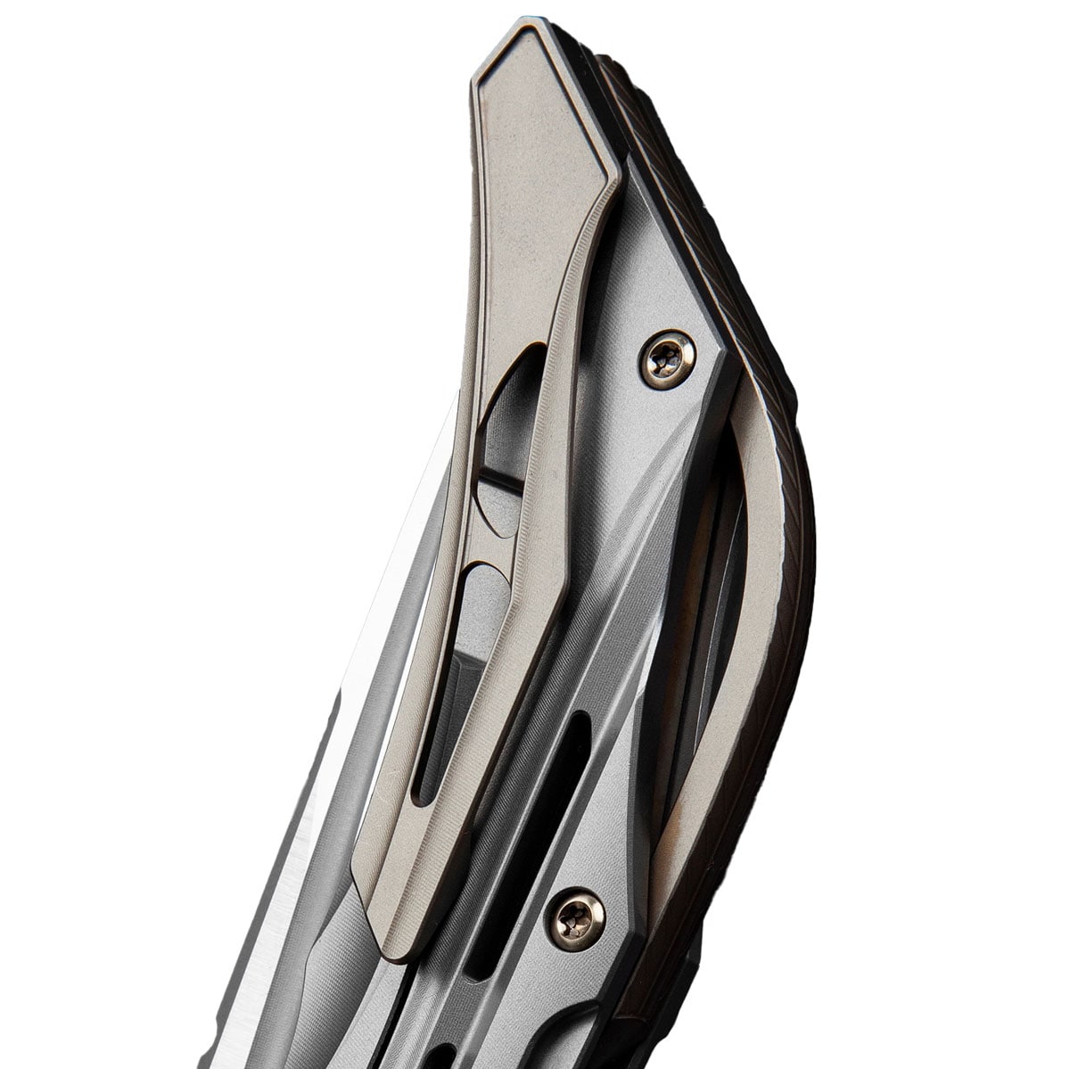 Nóż składany Bestech Knives Vigil - Satin Blade/Grey Titanium