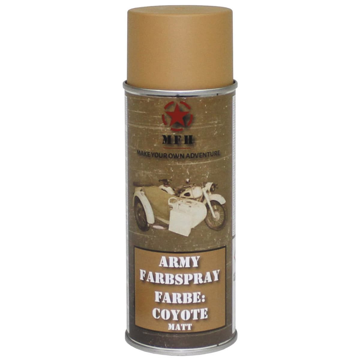 Farba wojskowa w sprayu MFH Coyote Mat 400 ml