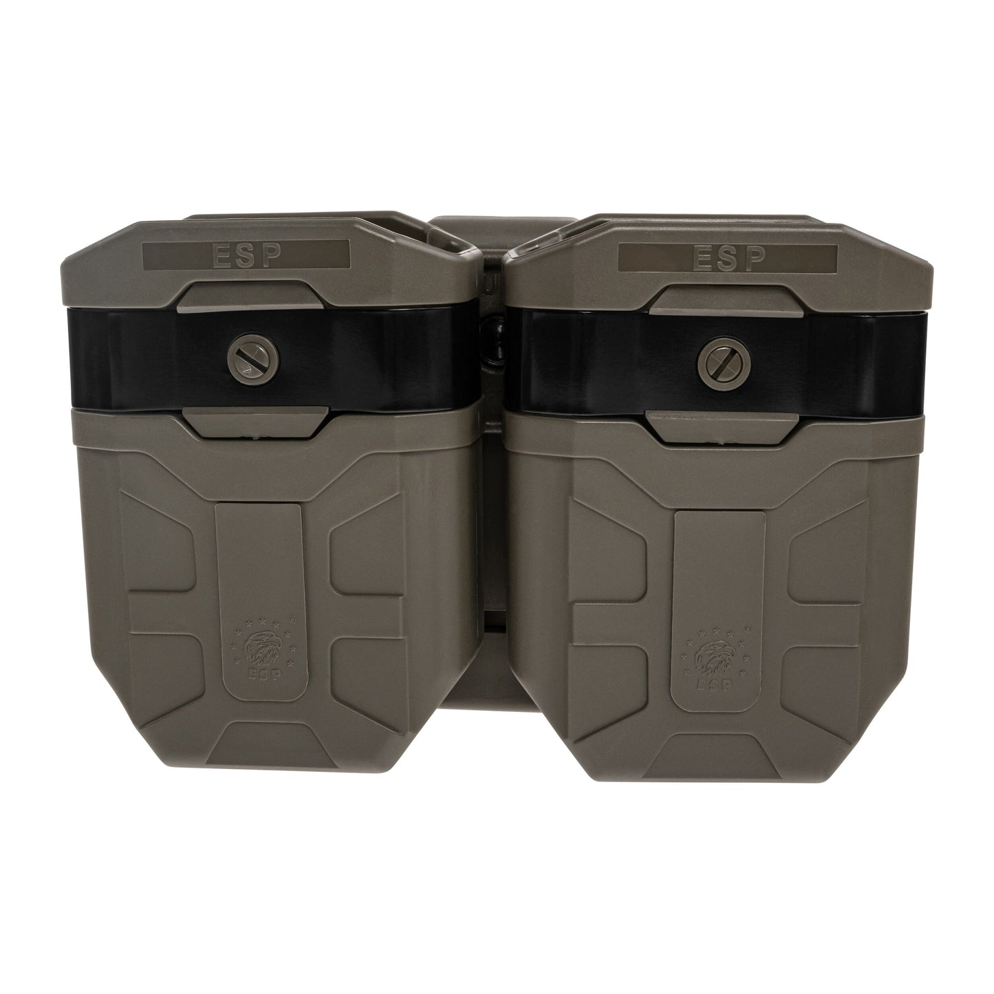 Podwójna ładownica obrotowa ESP z montażem UBC-02 na magazynki AK - Olive Drab