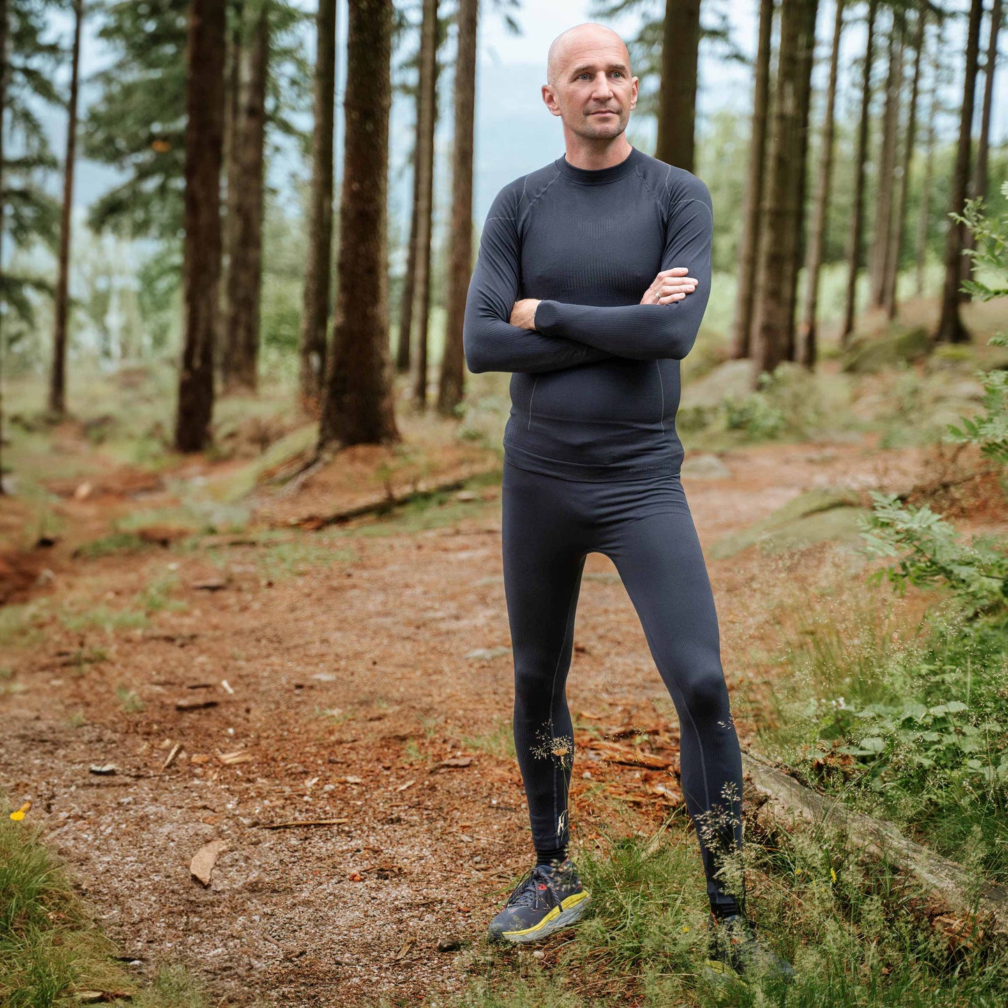 Legginsy termoaktywne męskie Fjord Nansen Riffe - Rocky Grey