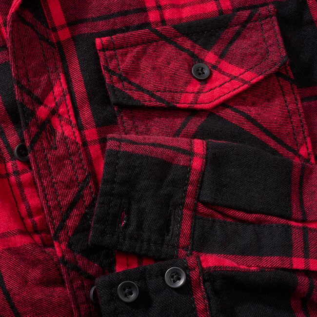 Koszula dziecięca Brandit Checkshirt - Red/Black