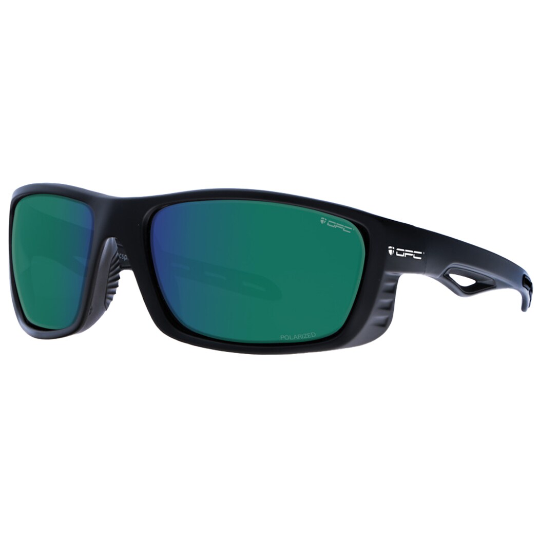 Okulary przeciwsłoneczne OPC Sport Everest Matt Black/Green Revo z polaryzacją
